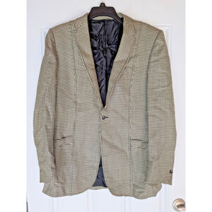 GINO DI BAFTI Men's Houndstooth Pattern Blazer *SEE MEASUREMENTS